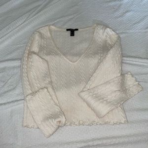 White Long Sleeve Top